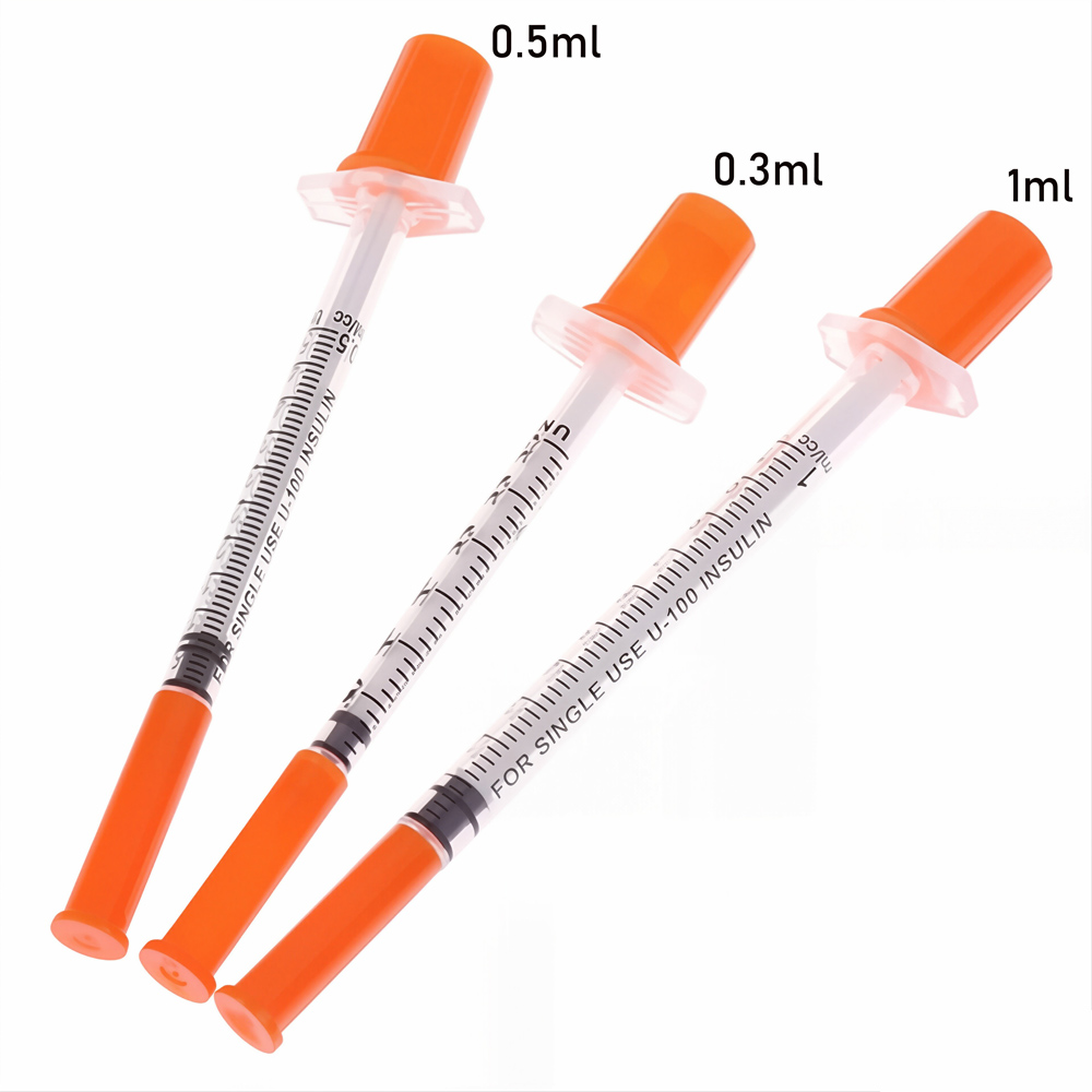 Pet Supplies Vet - 5/10/20個入り U-100 インスリン注射器 0.3/0.5/1ml、滅菌済み超微細針個別包装、犬猫羊ペット用獣医用品