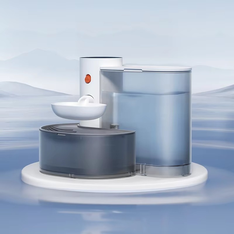 Pet Water Fountain - 自動ペット給水器 - 独立した清水タンクと汚水タンク付きの浄水器不要のフレッシュウォーターディスペンサー