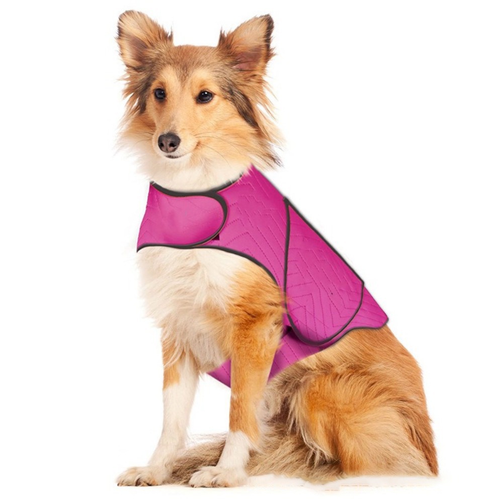 Dog Anxiety Vest - 実用的な弾性犬用不安解消ジャケット反射性通気性犬用サンダーベスト肌に優しい調節可能なペット用鎮静服旅行用