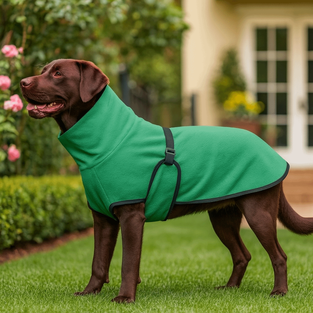 無地の暖かい冬用犬服、防風ハイネック犬用不安軽減ベスト、厚手 - Dog Anxiety Vest のレビューと価格