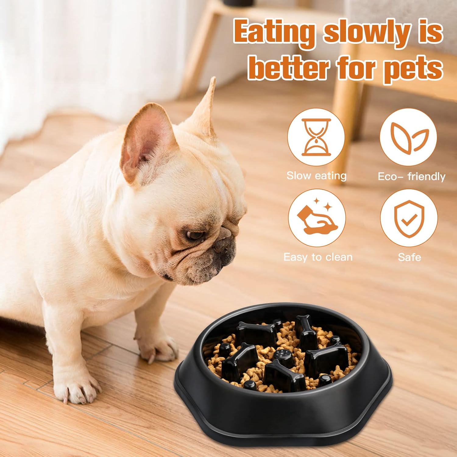 インタラクティブスローフィーダーボウル窒息防止ペットフードボ - Slow Feeder Dog Bowl のレビューと価格