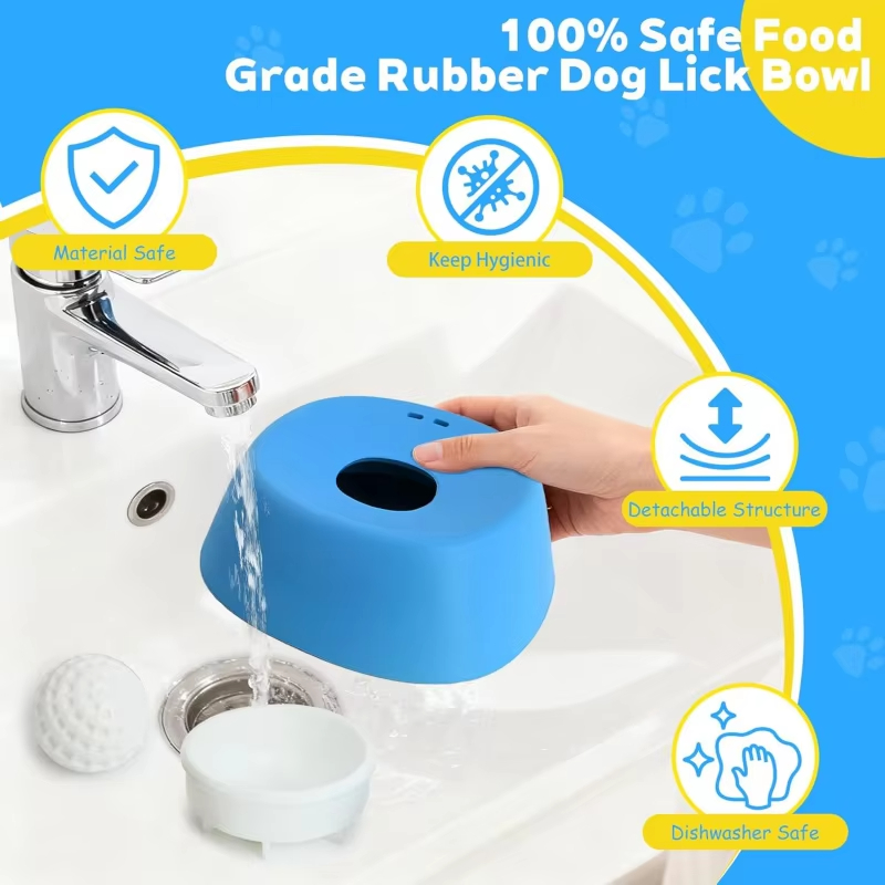 液体用スローフードボウル 滑り止めボール型ボーンスープ犬用舐 - Slow Feeder Dog Bowl のレビューと価格