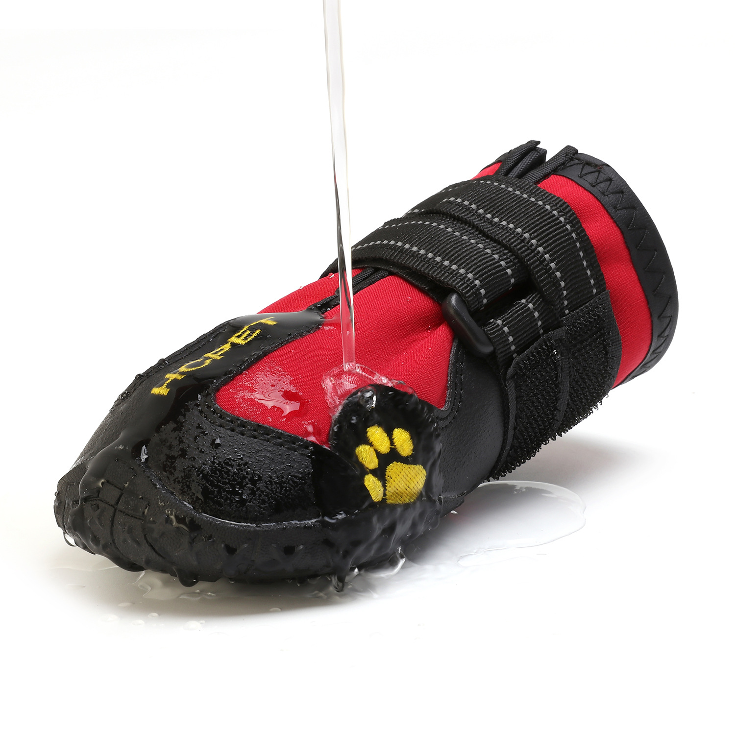 滑り止め犬用シューズ冬防水犬用ブーツ雪屋外犬足プロテクターブ - Dog Booties Paw Protector のレビューと価格