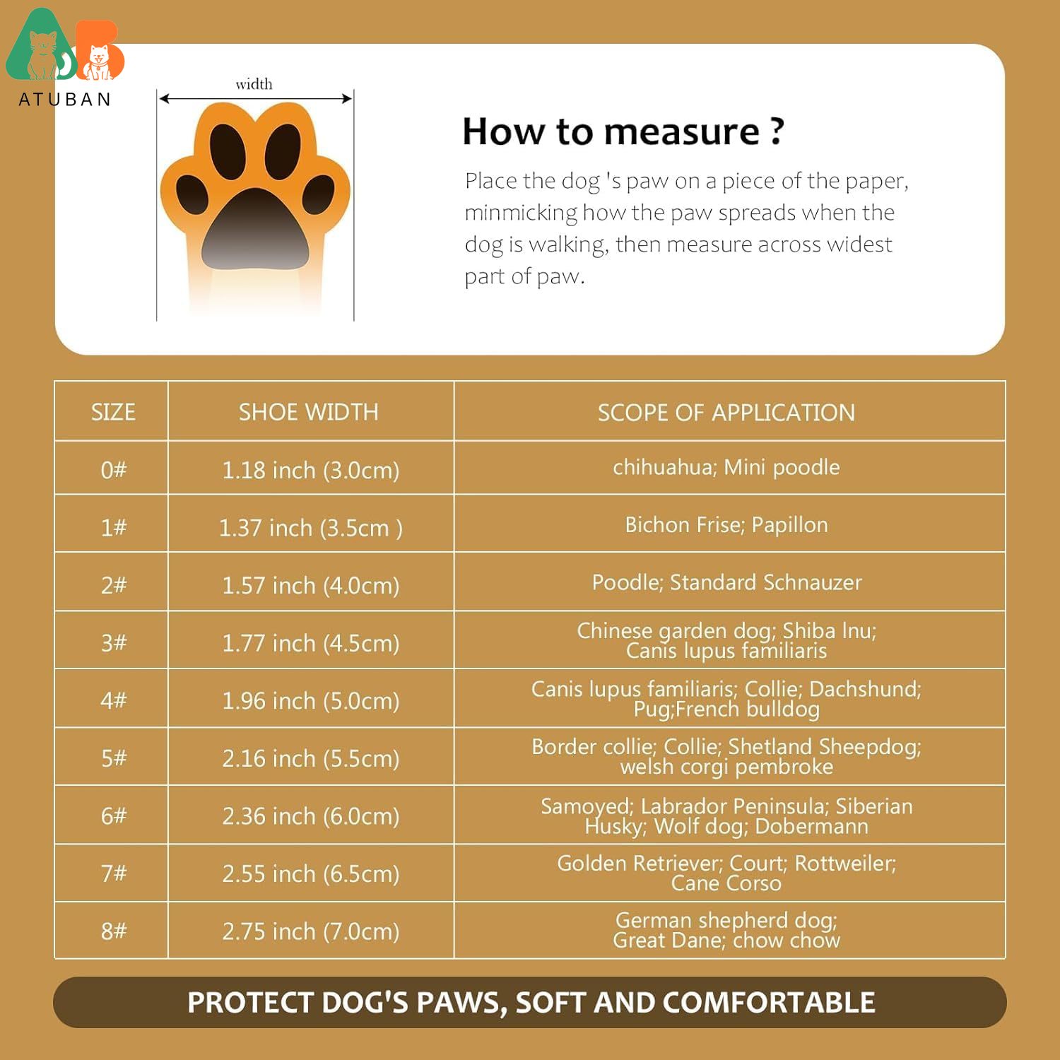 Atuban-犬用滑り止めブーツ,保護プロテクター,防水,犬 - Dog Booties Paw Protector のレビューと価格