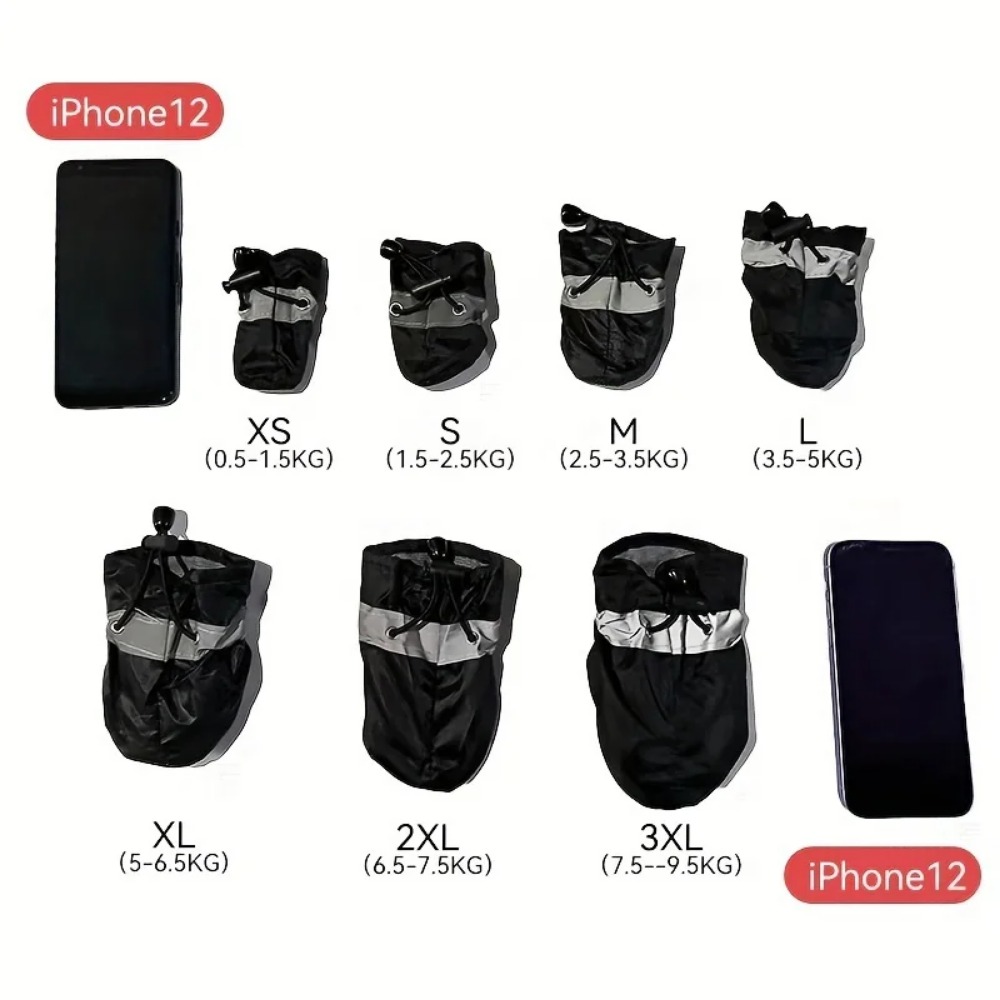 小型犬用防水レインブーツ 4個入り 防水屋外用足保護ブーツ  - Dog Booties Paw Protector のレビューと価格