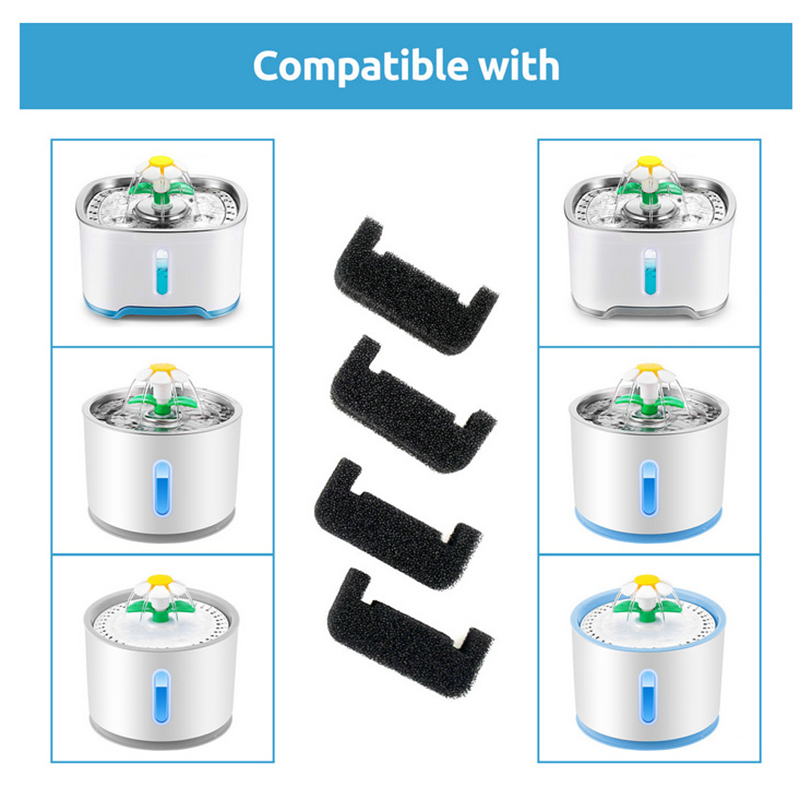 ペットの噴水用スポンジフィルター、猫、飲料用の交換用フォーム - Pet Water Fountain のレビューと価格