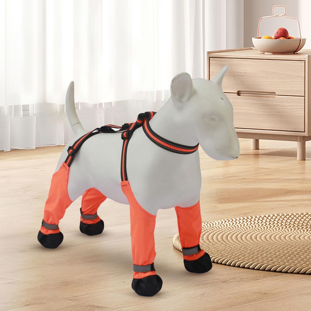 犬用サスペンダーブーツ、滑り止め犬用足保護防水ブーツレギンス - Dog Booties Paw Protector のレビューと価格
