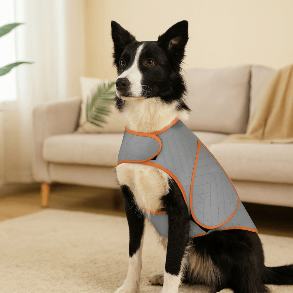 犬用コート 弾性犬用不安解消ジャケット 反射素材 肌に優しい - Dog Anxiety Vest のレビューと価格