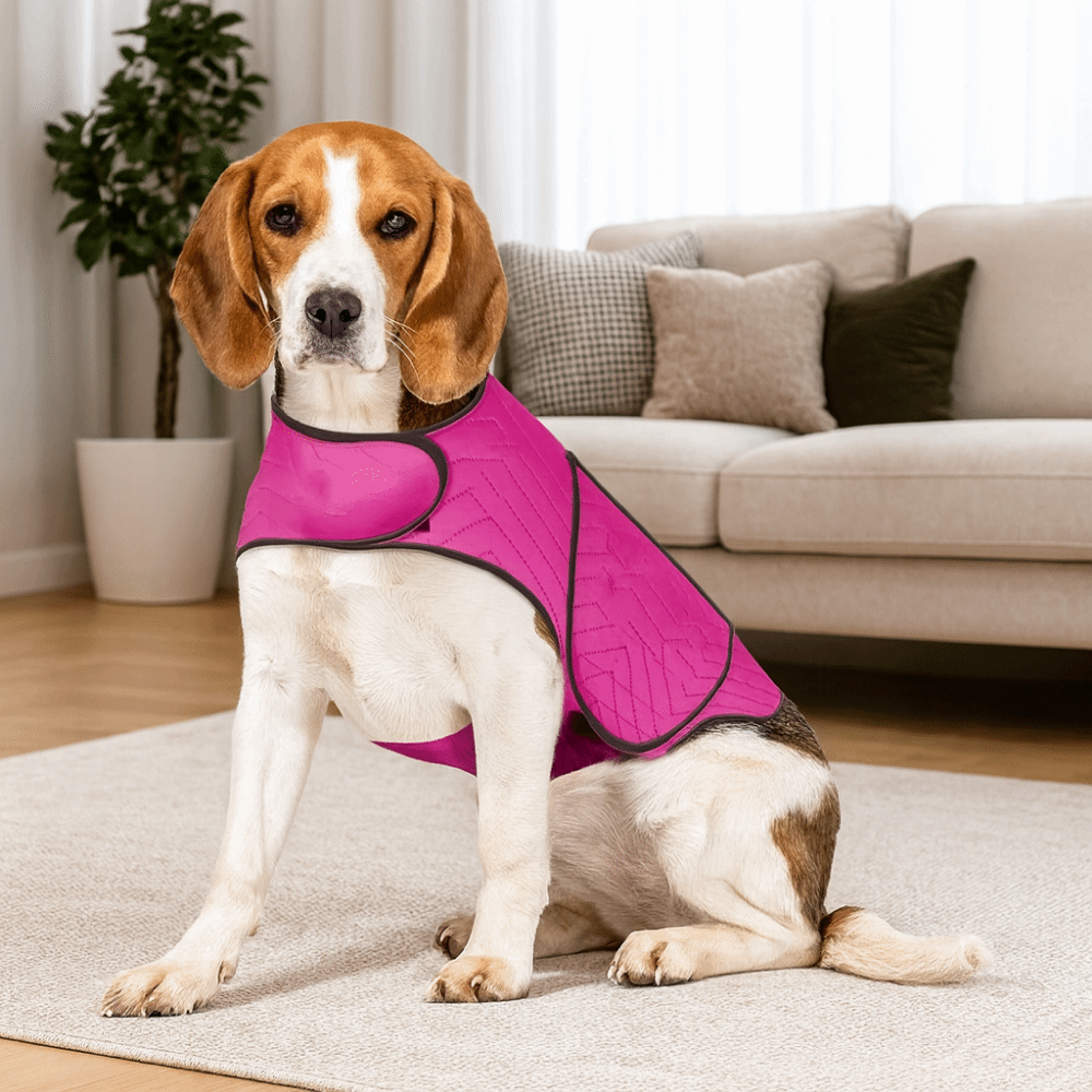 犬用コート 弾性犬用不安解消ジャケット 反射素材 肌に優しい - Dog Anxiety Vest のレビューと価格