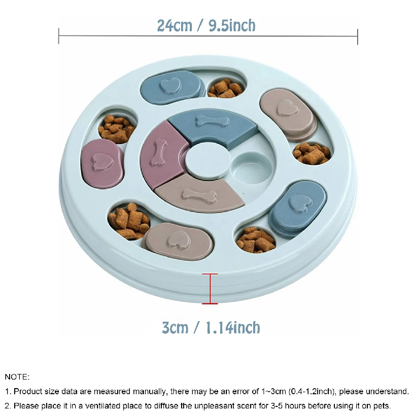 犬用フード隠しボウル、ゆっくり食べられるように訓練するための - Slow Feeder Dog Bowl のレビューと価格