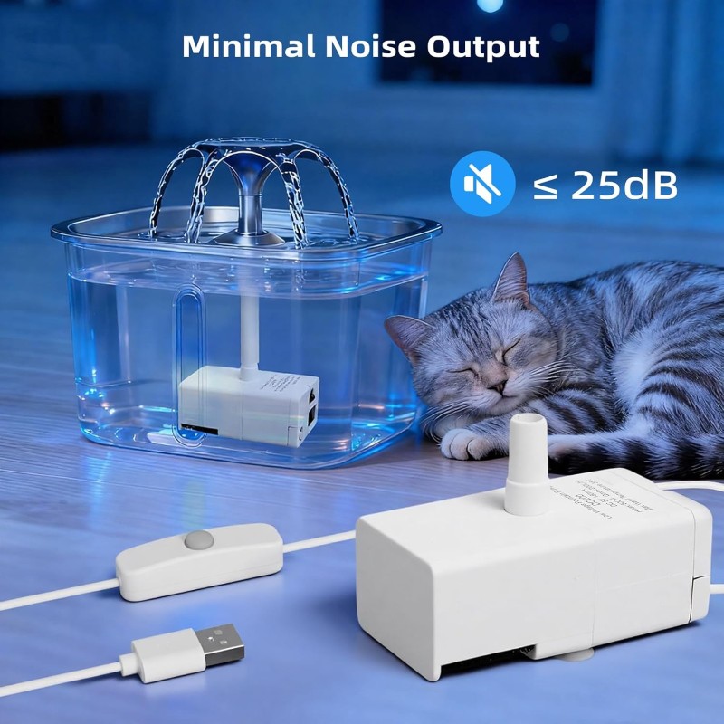 B84B-ペットウォーターファウンテン交換用ポンプ VEKE - Pet Water Fountain のレビューと価格