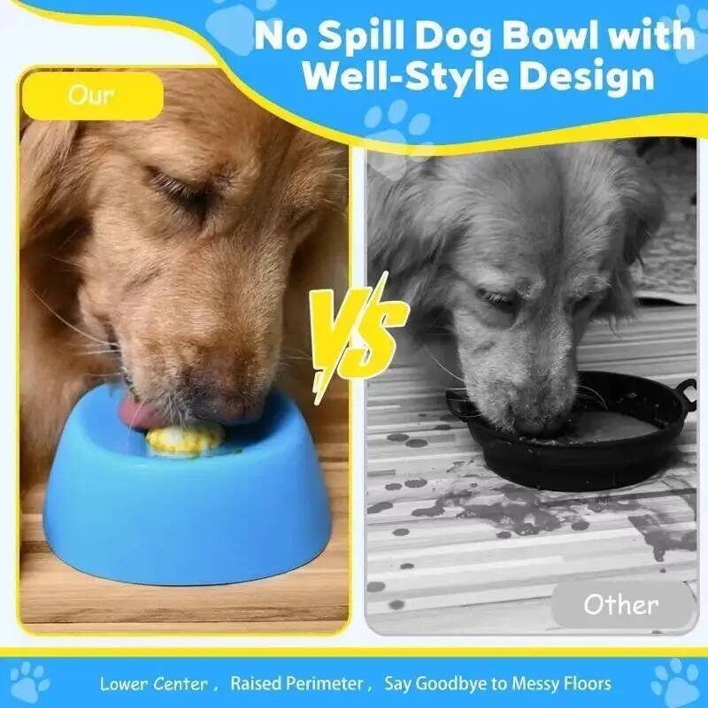 1個入り犬用リックボウル、インタラクティブボール付きスローフ - Slow Feeder Dog Bowl のレビューと価格