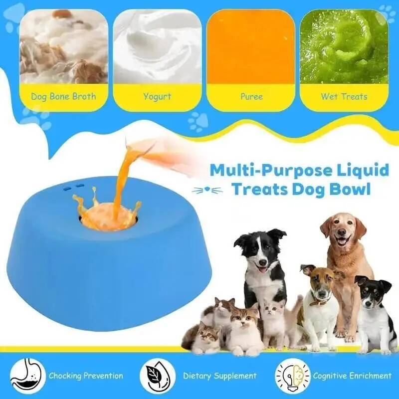 1個入り犬用リックボウル、インタラクティブボール付きスローフ - Slow Feeder Dog Bowl のレビューと価格
