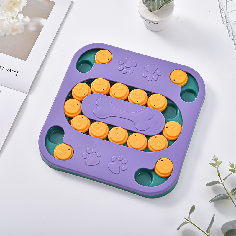 新しい犬用インタラクティブパズルおもちゃフィーダー、窒息防止 - Slow Feeder Dog Bowl のレビューと価格