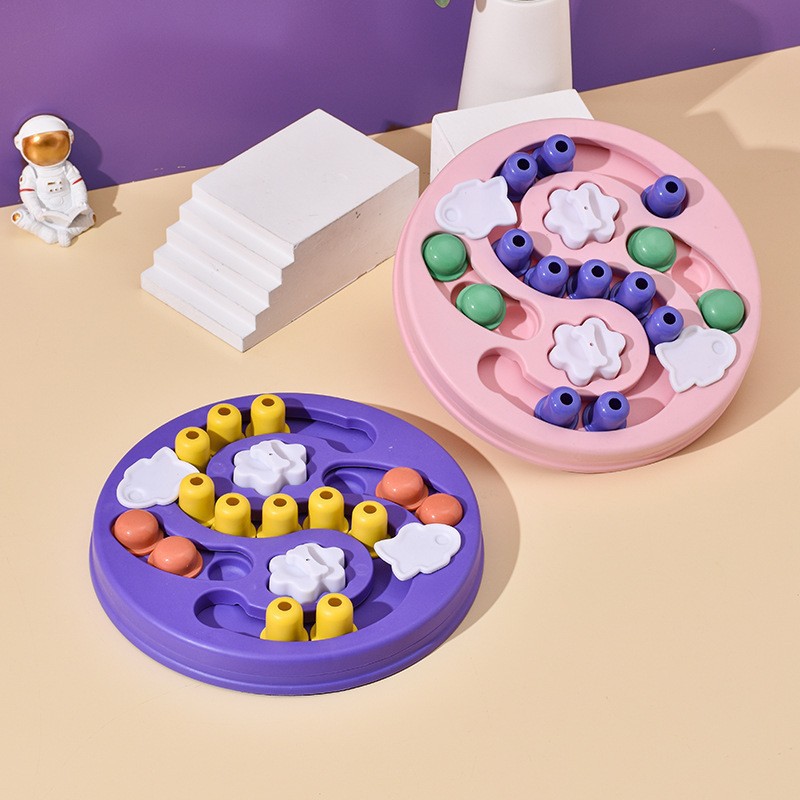 新しい犬用インタラクティブパズルおもちゃフィーダー、窒息防止 - Slow Feeder Dog Bowl のレビューと価格