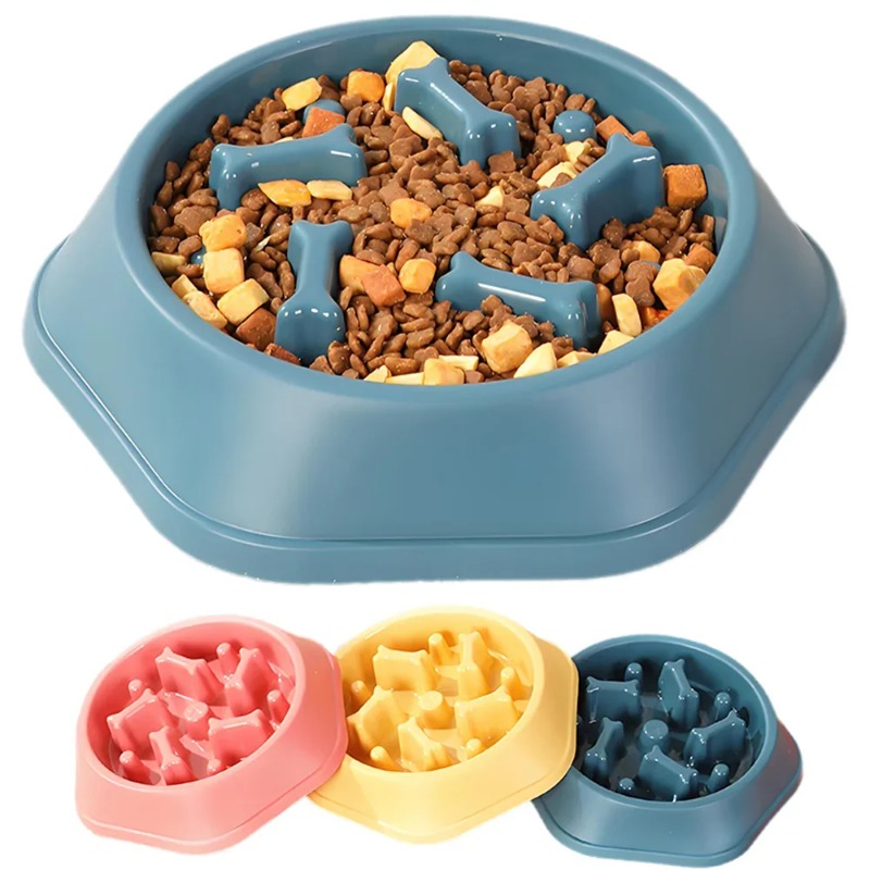 1個入りスローフィーダー犬用ボウル、窒息防止子犬用フードボウ - Slow Feeder Dog Bowl のレビューと価格
