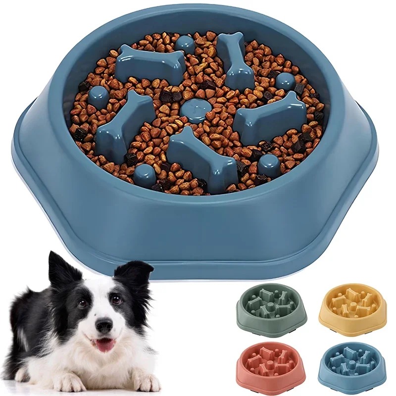 1個入りスローフィーダー犬用ボウル、窒息防止子犬用フードボウ - Slow Feeder Dog Bowl のレビューと価格